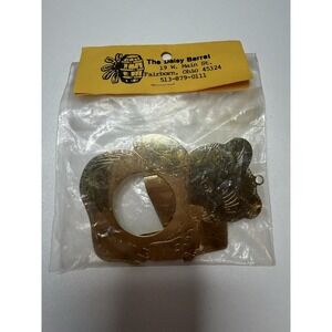 Vintage Brass Bear Napkin Ring Holder Ornament The Daisy Barrel 3.5"